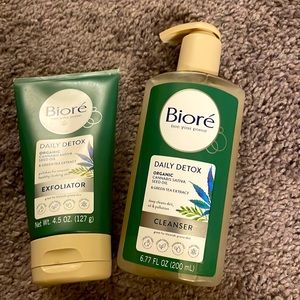 This is a good biore exfoliater and cleanser it has a nice feeling to your face